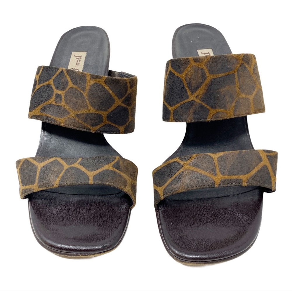 Paul Green Vintage Giraffe Print Sandals